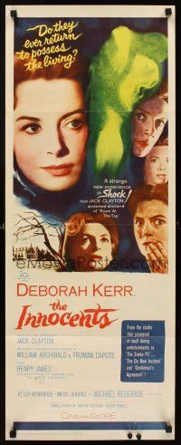 6k416 INNOCENTS insert '62 Deborah Kerr is outstanding in Henry James' classic horror story!