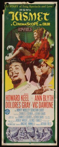 6k452 KISMET insert '56 Howard Keel, Ann Blyth, ecstasy of song, spectacle & love!
