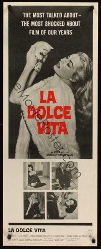 6k458 LA DOLCE VITA insert '61 Federico Fellini, Marcello Mastroianni, sexy Anita Ekberg!