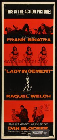 6k462 LADY IN CEMENT insert '68 different images of Frank Sinatra & sexy Raquel Welch!