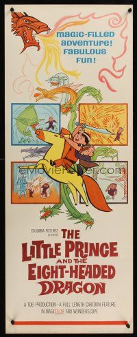 6k488 LITTLE PRINCE & THE 8 HEADED DRAGON insert '64 cool early Japanese fantasy anime!