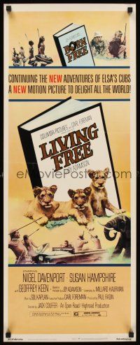 6k491 LIVING FREE insert '72 written by Joy Adamson, Elsa the Lioness was Born Free!