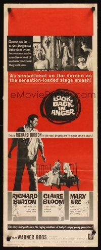 6k499 LOOK BACK IN ANGER insert '59 Claire Bloom gets between Richard Burton & Mary Ure!
