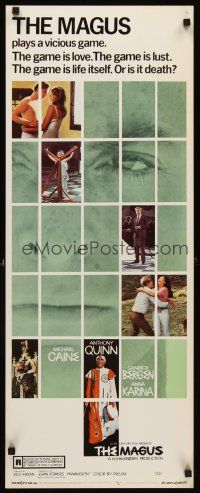 6k509 MAGUS insert '69 Michael Caine, Anthony Quinn, Candice Bergen, Anna Karina, the game is life!