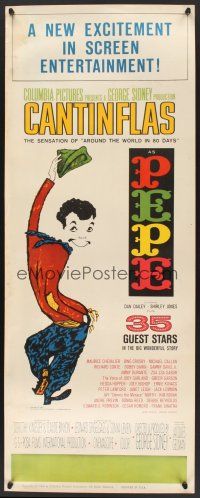 6k581 PEPE insert '60 cool art of Cantinflas, plus photos of 35 all-star cast members!