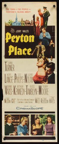 6k583 PEYTON PLACE insert '58 Lana Turner, from the novel of small town life by Grace Metalious!