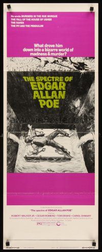 6k671 SPECTRE OF EDGAR ALLAN POE insert '74 what drove him to a bizarre world of madness & murder?