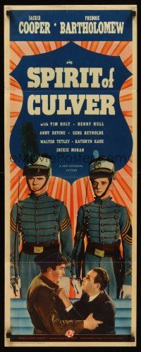 6k674 SPIRIT OF CULVER insert '39 military cadets Jackie Cooper & Freddie Bartholomew!