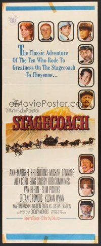 6k681 STAGECOACH insert '66 Ann-Margret, Red Buttons, Bing Crosby, great Norman Rockwell art!
