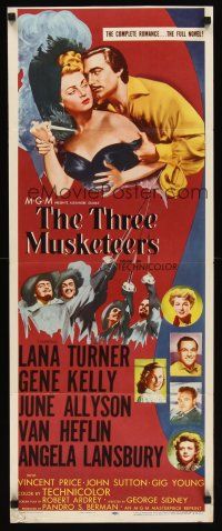 6k717 THREE MUSKETEERS insert R56 Lana Turner, Gene Kelly, June Allyson, Angela Lansbury