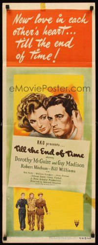6k727 TILL THE END OF TIME insert '46 Dorothy McGuire, Guy Madison, early Robert Mitchum