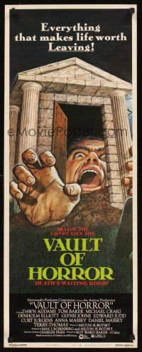 6k760 VAULT OF HORROR insert '73 Tales from Crypt sequel, cool art of death's waiting room!
