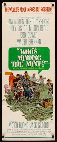 6k779 WHO'S MINDING THE MINT insert '67 great wacky art of entire cast by Norman Maurer!