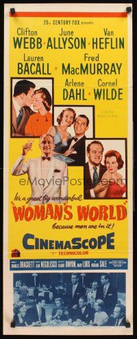 6k788 WOMAN'S WORLD insert '54 June Allyson, Clifton Webb, Van Heflin, Bacall, MacMurray, Dahl!