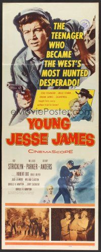 6k796 YOUNG JESSE JAMES insert '60 the teenager who became the West's most hunted desperado!