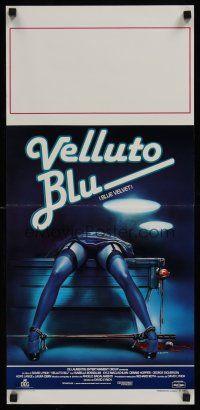 6k014 BLUE VELVET Italian locandina '86 directed by David Lynch, best gruesome art by E. Sciotti!