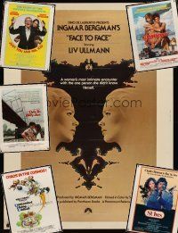 6m043 LOT OF 6 UNFOLDED 30x40s '70s Face to Face, Convoy, St. Ives, Just You and Me Kid & more!