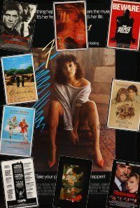 6m045 LOT OF 48 UNFOLDED ONE-SHEETS '81 - '93 Flashdance, Of Mice & Men, Platoon & more!