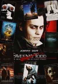 6m053 LOT OF 38 UNFOLDED DOUBLE-SIDED ONE-SHEETS '94 - '08 Sweeney Todd, Hannibal Rising & more!