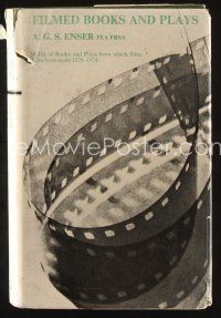 6m187 FILMED BOOKS & PLAYS 1928 - 1974 fourth edition hardcover book '76 novels made into movies!