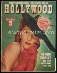 6m164 HOLLYWOOD magazine June 1942 sexiest portrait of Mary Martin!