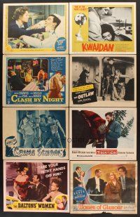 6m009 LOT OF 144 LOBBY CARDS '37 - '96 Clash by Night, Women of Glamour, Crime School & more!
