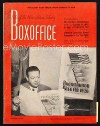 6m080 BOX OFFICE exhibitor magazine January 28, 1950 Chain Lightning, Young Man with a Horn!