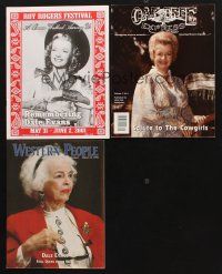 6m020 LOT OF 3 DALE EVANS MAGAZINES '90s-00s Roy Rogers Festival, Oak Tree Express, Western People