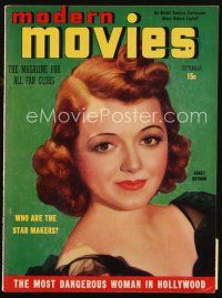 6m103 MODERN MOVIES magazine September 1938 art of Janet Gaynor, Most Dangerous Woman in Hollywood