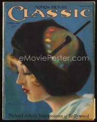6m117 MOTION PICTURE CLASSIC magazine February 1926 incredible art of Marion Davies by Leo Kober!