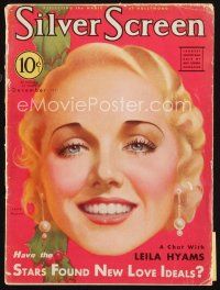 6m088 SILVER SCREEN magazine December 1931 art of pretty Leila Hyams by John Rolston Clarke!