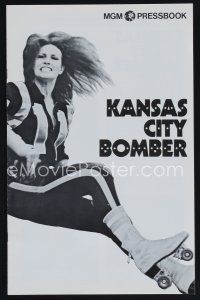 6m391 KANSAS CITY BOMBER pressbook '72 sexy Raquel Welch is the hottest thing on wheels!
