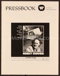 6m410 NIGHT MOVES pressbook '75 Gene Hackman, Susan Clark, James Woods, directed by Arthur Penn!