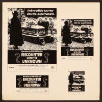 6m370 ENCOUNTER WITH THE UNKNOWN pressbook supplement '73 incredible journey into the supernatural