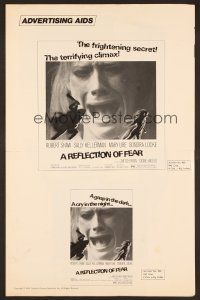6m423 REFLECTION OF FEAR pressbook supplement '72 Robert Shaw, a cry in the night, creepy horror!