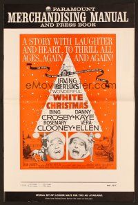 6m471 WHITE CHRISTMAS pressbook R61 Bing Crosby, Danny Kaye, Clooney, Vera-Ellen, musical classic!
