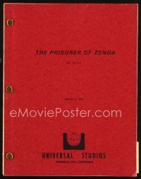 6m333 PRISONER OF ZENDA final draft script March 8, 1978, screenplay by Dick Clement & La Frenais!