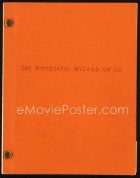 6m347 WONDERFUL WIZARD OF OZ revised script March 22, 1977, updated sexy version never produced!
