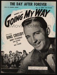 6m275 GOING MY WAY sheet music '44 Bing Crosby in Leo McCarey classic, The Day After Forever!