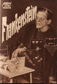 6m226 FRANKENSTEIN German program R57 great different images of Boris Karloff as the monster!