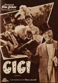 6m228 GIGI German program '58 Leslie Caron, Maurice Chevalier, Louis Jourdan, different images!
