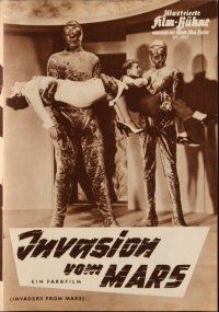 6m237 INVADERS FROM MARS German program '58 many different images of the aliens & top cast!