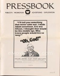 6m412 OH GOD pressbook '77 directed by Carl Reiner, wacky George Burns, John Denver!