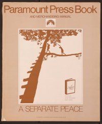 6m432 SEPARATE PEACE pressbook '72 John Knowles classic, cool image of children in tree!