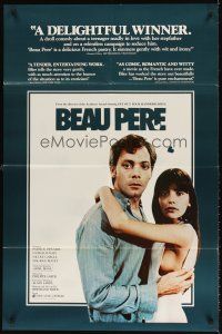 6p077 BEAU PERE 1sh '81 sexy young Ariel Besse loves her stepfather Patrick Dewaere!