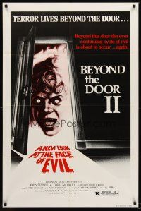 6p086 BEYOND THE DOOR II 1sh '78 Mario Bava's Schock, the cycle of evil is about to occur again!!