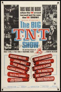 6p090 BIG T.N.T. SHOW 1sh '66 all-star rock & roll, traditional blues, country western & folk rock!