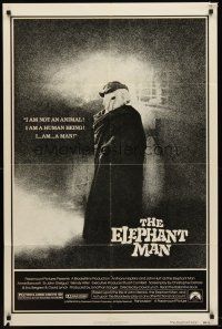 6p285 ELEPHANT MAN 1sh '80 John Hurt is not an animal, David Lynch, Anthony Hopkins!