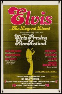 6p288 ELVIS PRESLEY FILM FESTIVAL 1sh '70s the legend lives, bring the entire family!