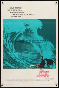 6p305 FANTASTIC PLASTIC MACHINE 1sh '69 cool wave image, surfing documentary!